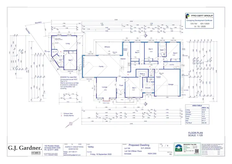 Floorplan of Homely house listing, 3 O'Brien Place, Armidale NSW 2350