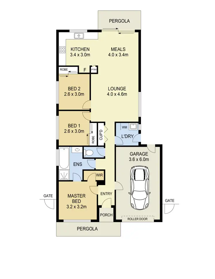 Floorplan of Homely house listing, 34 Dickerson Way, Caroline Springs VIC 3023