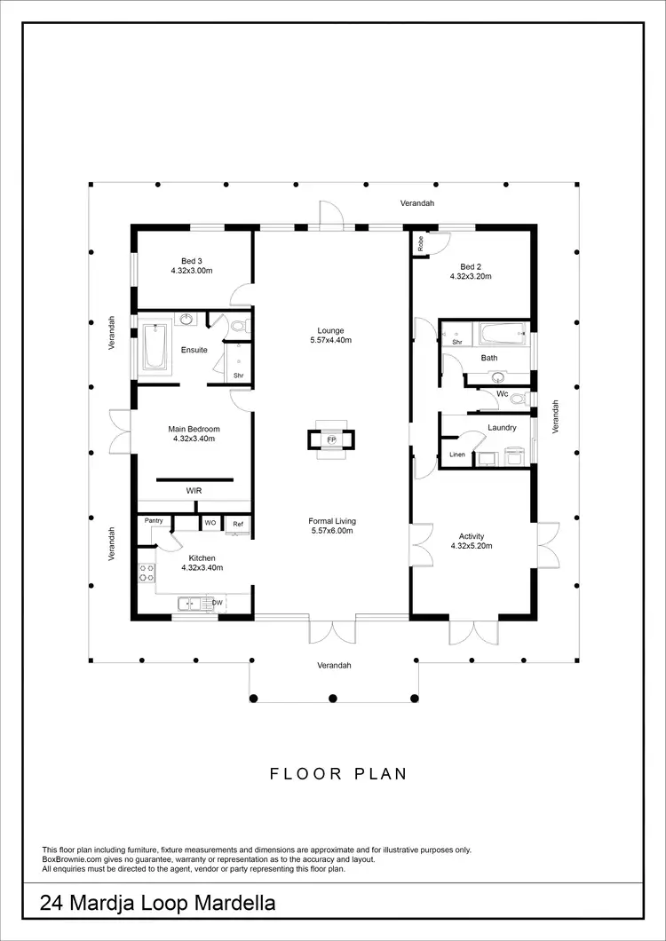 Floorplan of Homely house listing, 24 Mardja Loop, Mardella WA 6125