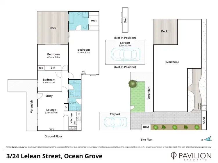 Floorplan of Homely unit listing, 3/24 Lelean Street, Ocean Grove VIC 3226
