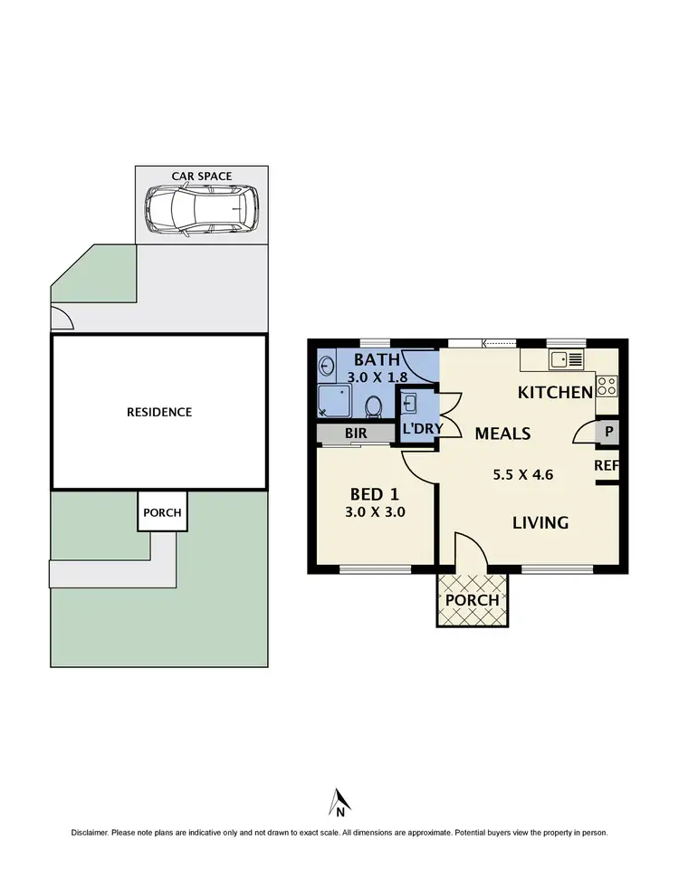 Floorplan of Homely unit listing, 2/34 McComas Street, Reservoir VIC 3073