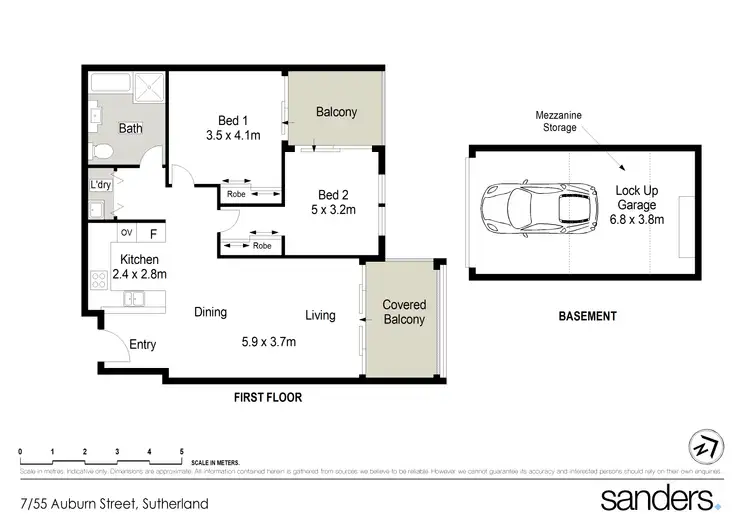 Floorplan of Homely unit listing, 7/55 Auburn Street, Sutherland NSW 2232