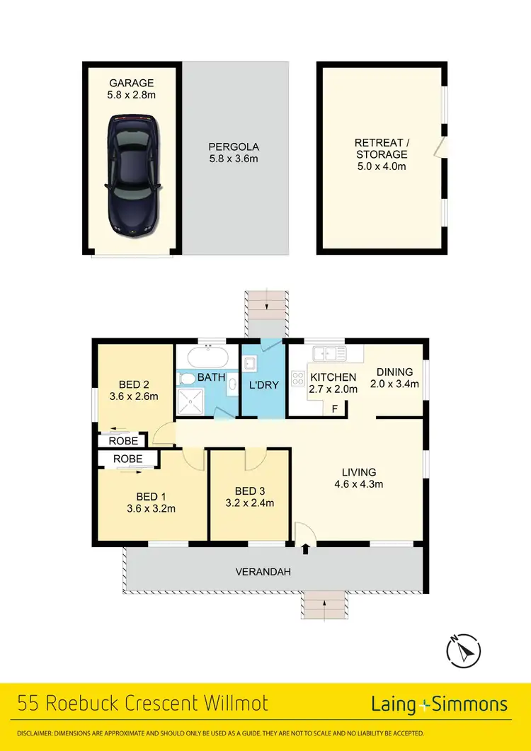 Floorplan of Homely house listing, 55 Roebuck Crescent, Willmot NSW 2770
