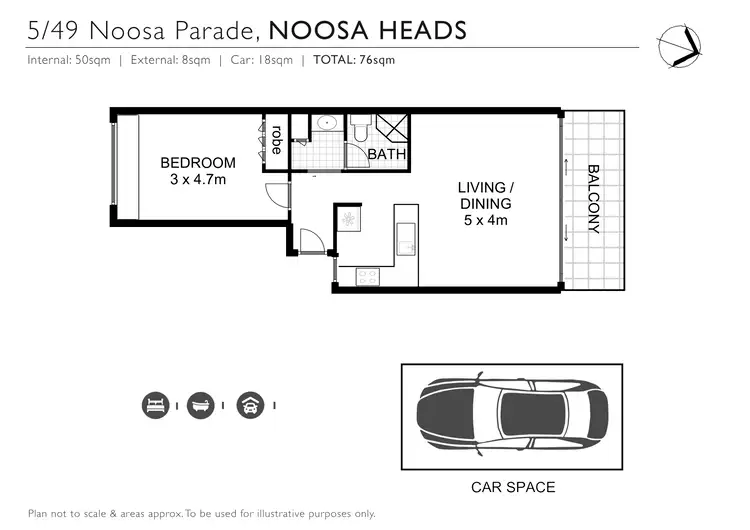 Floorplan of Homely apartment listing, 5/49 Noosa Parade, Noosa Heads QLD 4567