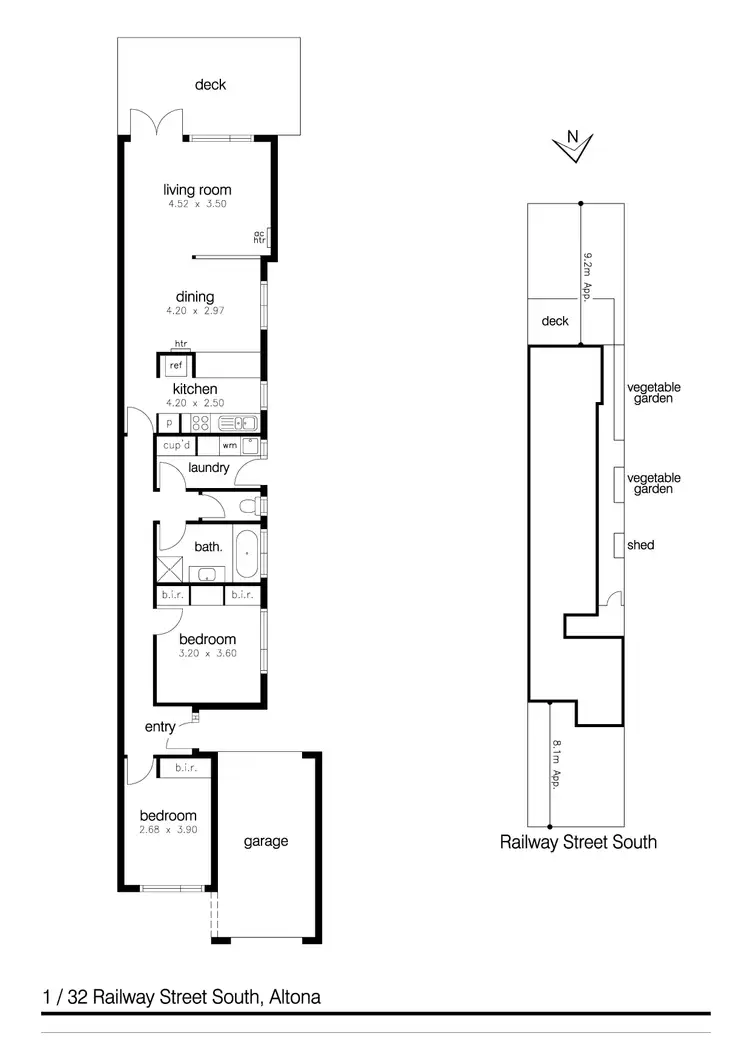 Floorplan of Homely unit listing, 32a Railway Street South, Altona VIC 3018