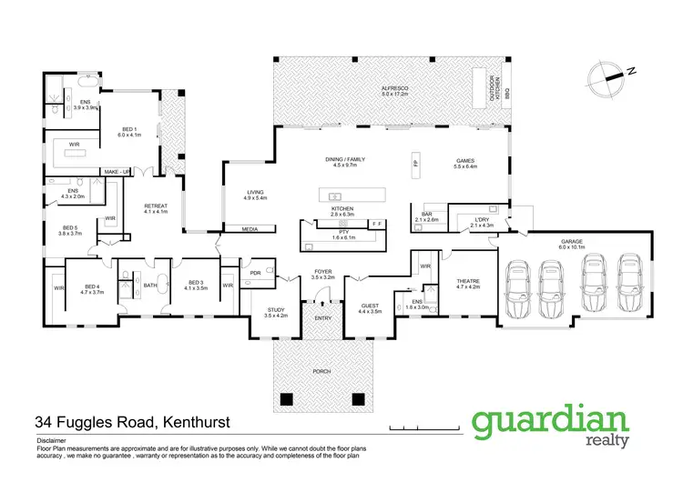 Floorplan of Homely house listing, 34 Fuggles Road, Kenthurst NSW 2156