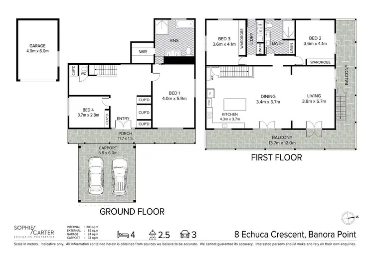 Floorplan of Homely house listing, 8 Echuca Crescent, Banora Point NSW 2486
