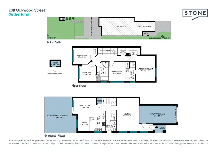 Floorplan of Homely semi-detached listing, 23B Oakwood Street, Sutherland NSW 2232