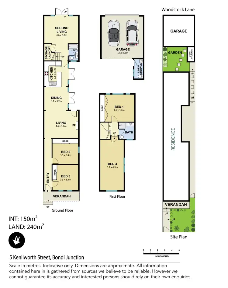 Floorplan of Homely house listing, 5 Kenilworth Street, Bondi Junction NSW 2022