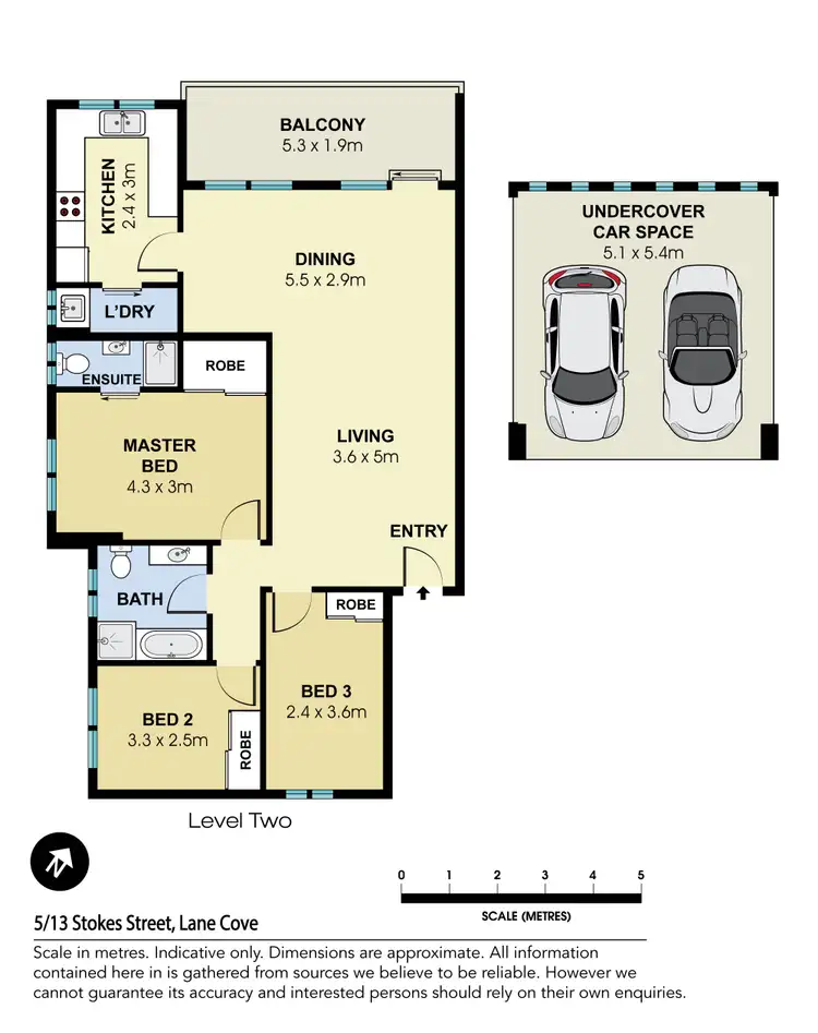 Floorplan of Homely apartment listing, 5/13 Stokes Street, Lane Cove NSW 2066