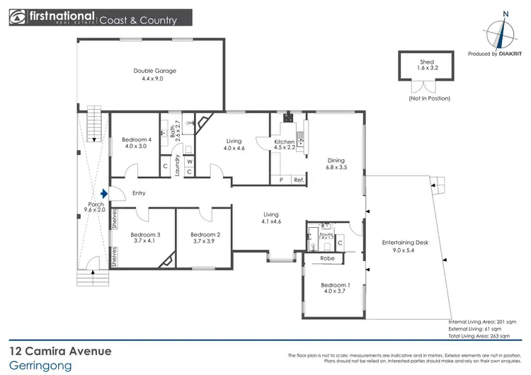 Floorplan of Homely house listing, 12 Camira Avenue, Gerringong NSW 2534