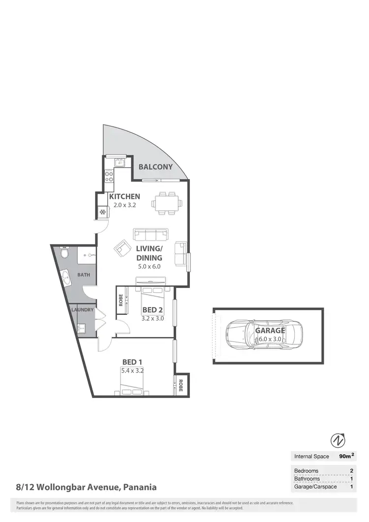 Floorplan of Homely unit listing, 8/12 Wollongbar Avenue, Panania NSW 2213