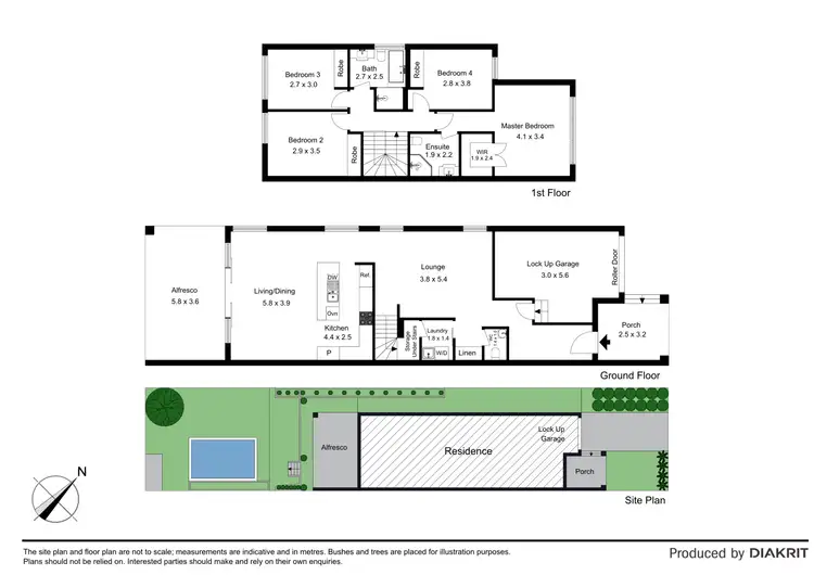 Floorplan of Homely semi-detached listing, 20A Animbo Street, Miranda NSW 2228