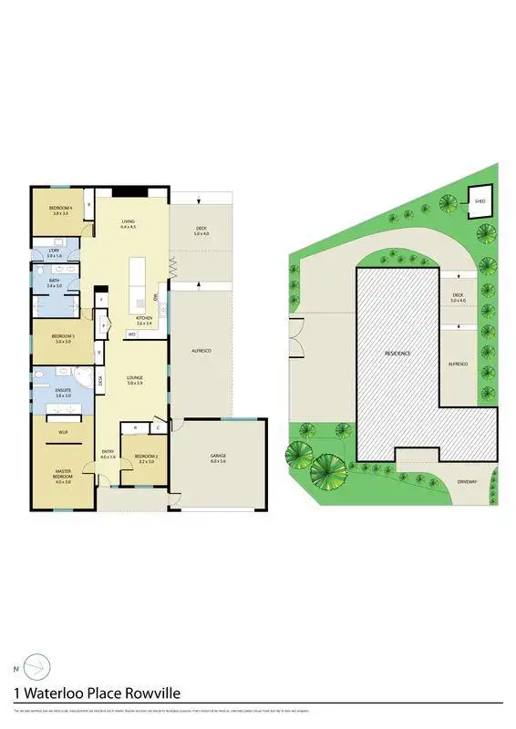 Floorplan of Homely house listing, 1 Waterloo Place, Rowville VIC 3178
