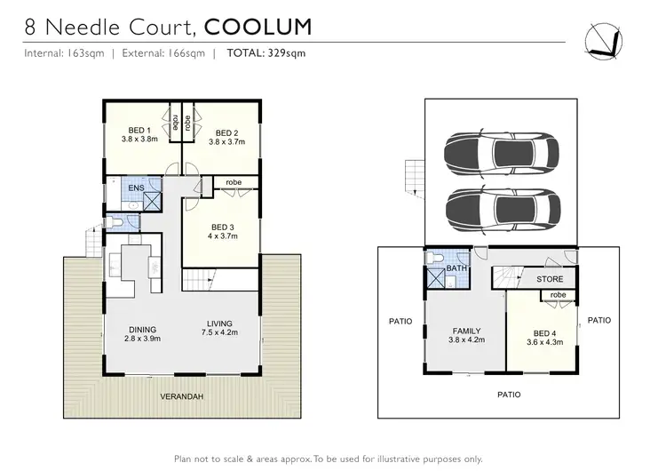 Floorplan of Homely house listing, 8 Needle Court, Coolum Beach QLD 4573