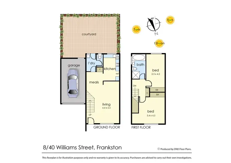 Floorplan of Homely townhouse listing, 8/40 Williams Street, Frankston VIC 3199