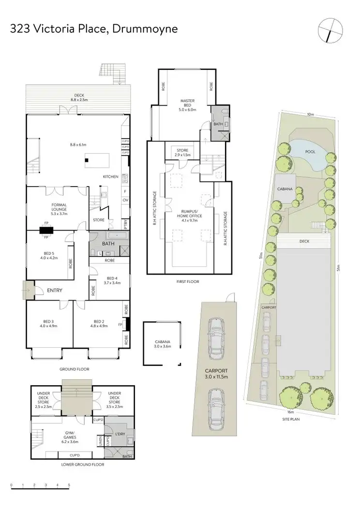 Floorplan of Homely house listing, 323 Victoria Place, Drummoyne NSW 2047