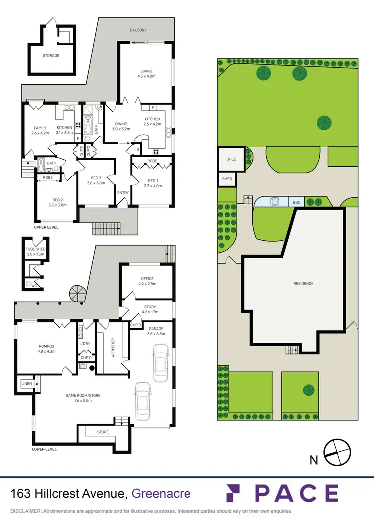 Floorplan of Homely house listing, 163 Hillcrest Avenue, Greenacre NSW 2190