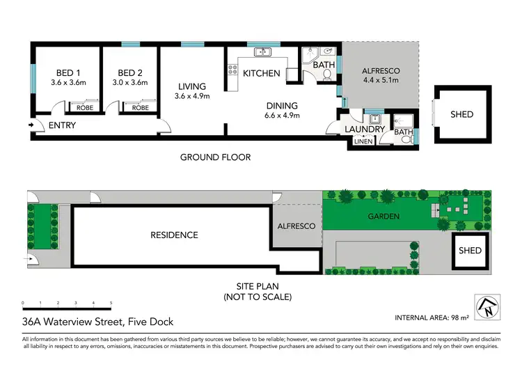 Floorplan of Homely house listing, 36a Waterview Street, Five Dock NSW 2046