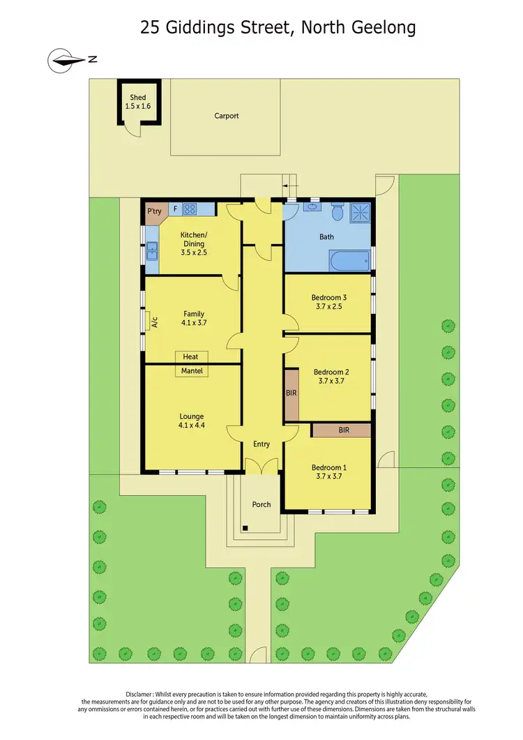 Floorplan of Homely house listing, 25 Giddings Street, North Geelong VIC 3215