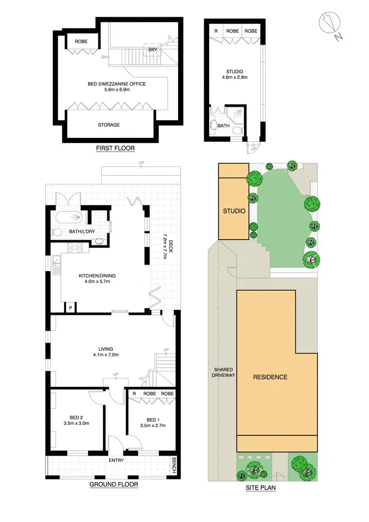 Floorplan of Homely house listing, 40 Edith Street, St Peters NSW 2044
