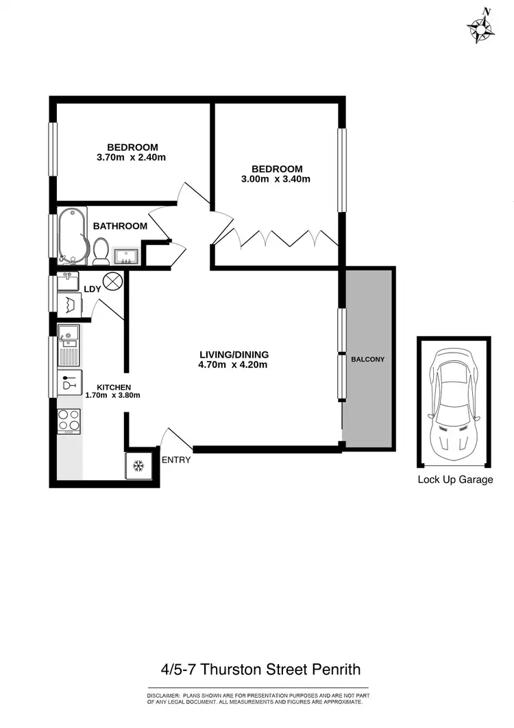 Floorplan of Homely unit listing, 4/5-7 Thurston Street, Penrith NSW 2750