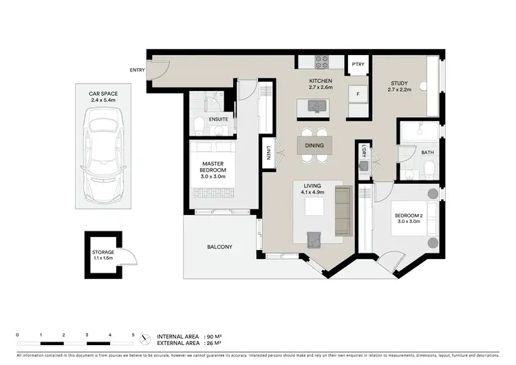 Floorplan of Homely apartment listing, 204/7 Lynn Avenue, Point Frederick NSW 2250