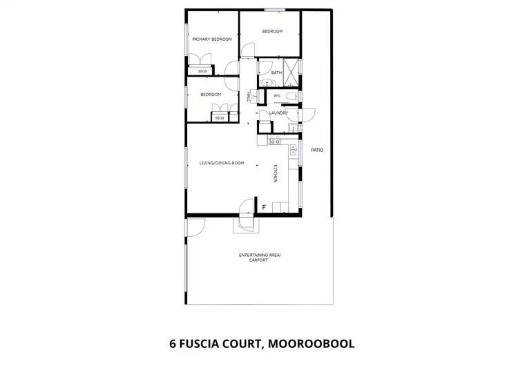 Floorplan of Homely house listing, 6 Fuscia Court, Mooroobool QLD 4870