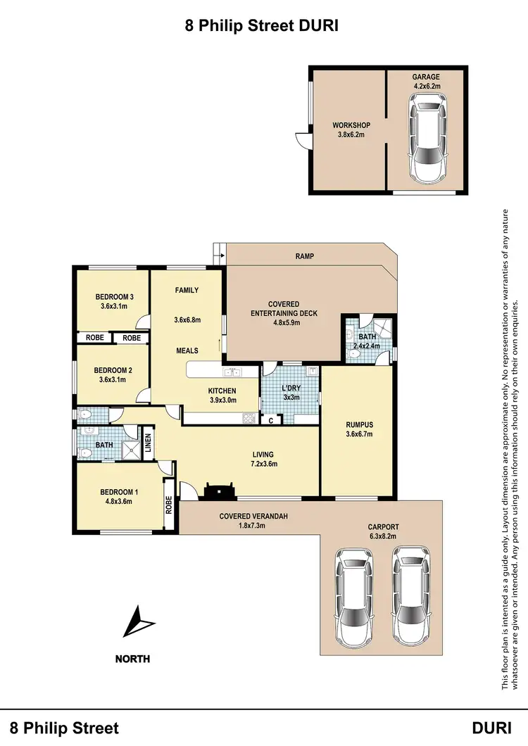 Floorplan of Homely house listing, 8 Philip Street, Duri NSW 2344
