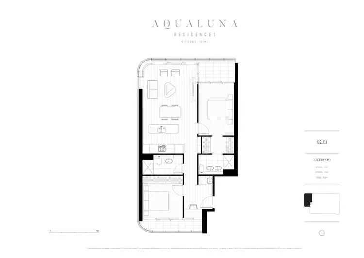 Floorplan of Homely apartment listing, 201/30 Alfred Street, Milsons Point NSW 2061