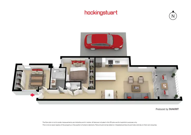 Floorplan of Homely apartment listing, 23/44 Everard Street, Footscray VIC 3011