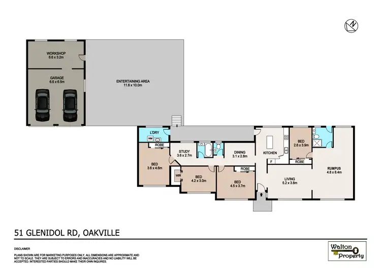 Floorplan of Homely rural property listing, 51 Glenidol Road, Oakville NSW 2765