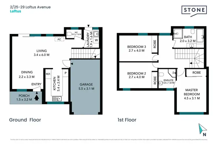 Floorplan of Homely townhouse listing, 2/25-29 Loftus Avenue, Loftus NSW 2232