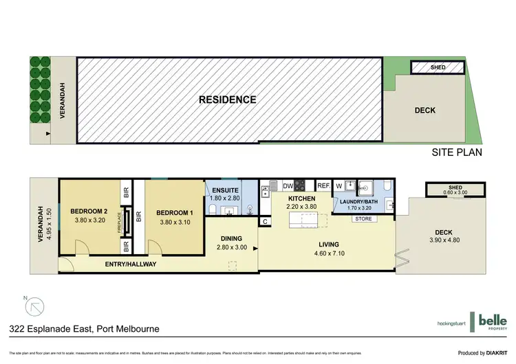 Floorplan of Homely house listing, 322 Esplanade East, Port Melbourne VIC 3207