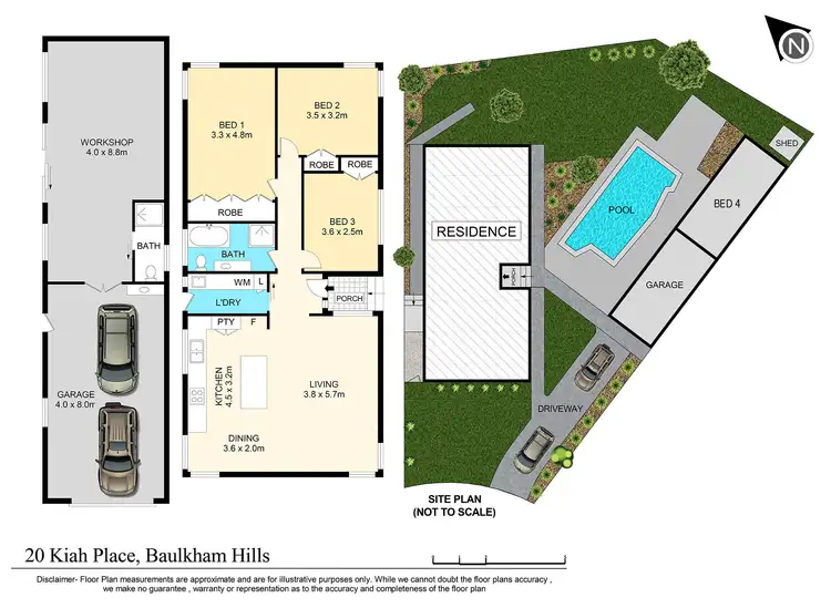 Floorplan of Homely house listing, 20 Kiah Place, Baulkham Hills NSW 2153