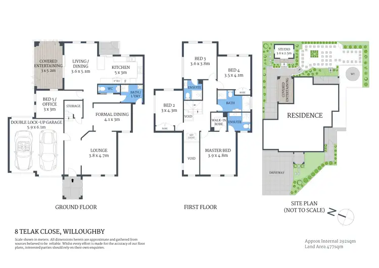 Floorplan of Homely house listing, 8 Telak Close, Willoughby NSW 2068