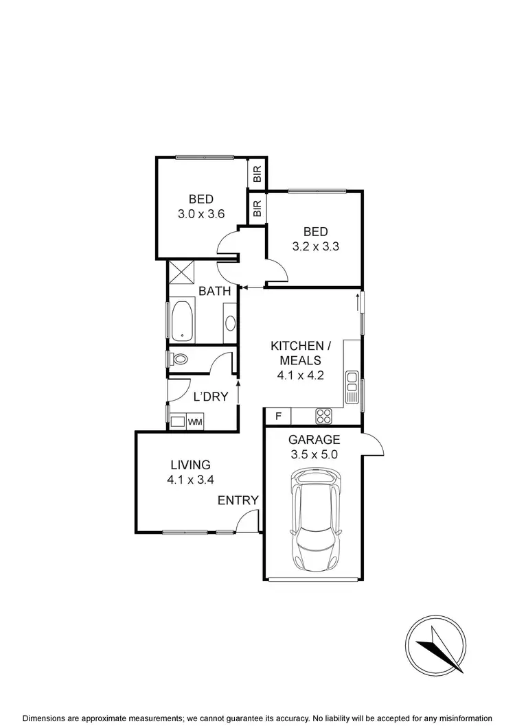 Floorplan of Homely unit listing, 1/150 Wantirna Road, Ringwood VIC 3134
