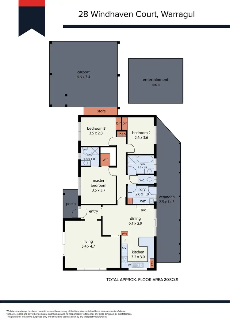 Floorplan of Homely house listing, 28 Windhaven Court, Warragul VIC 3820