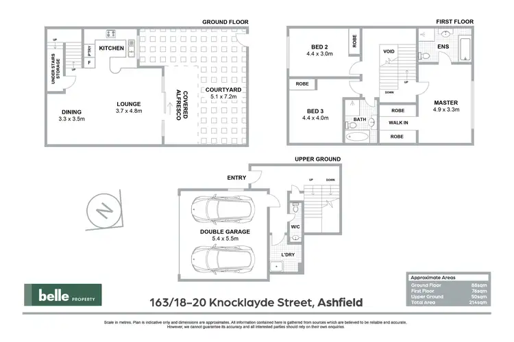 Floorplan of Homely townhouse listing, 163/18-20 Knocklayde Street, Ashfield NSW 2131