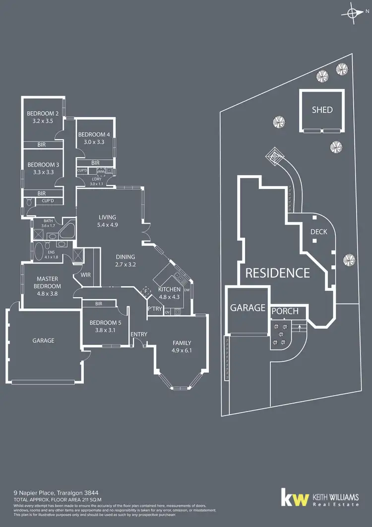 Floorplan of Homely house listing, 9 Napier Place, Traralgon VIC 3844
