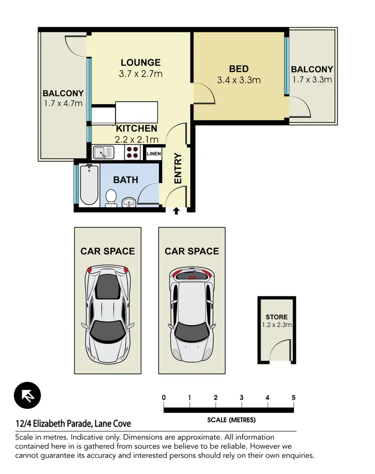 Floorplan of Homely apartment listing, 12/4 Elizabeth Parade, Lane Cove NSW 2066