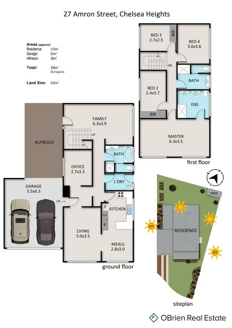 Floorplan of Homely house listing, 27 Amron Street, Chelsea Heights VIC 3196