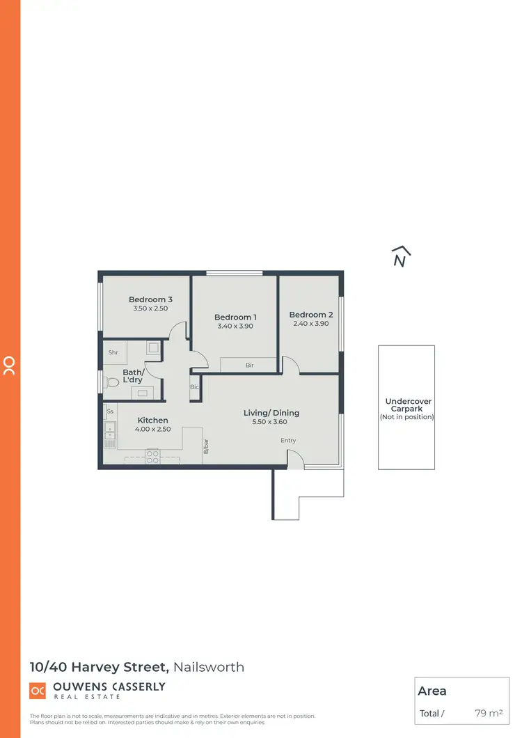 Floorplan of Homely unit listing, 10/40 Harvey Street, Nailsworth SA 5083