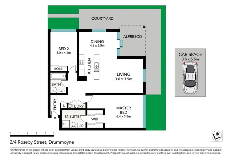 Floorplan of Homely apartment listing, 2/4 Roseby Street, Drummoyne NSW 2047