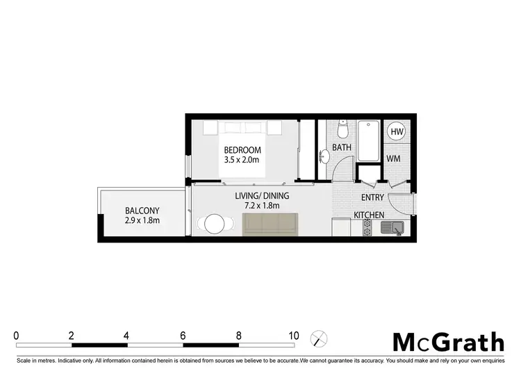 Floorplan of Homely apartment listing, 315/118 Franklin Street, Melbourne VIC 3000