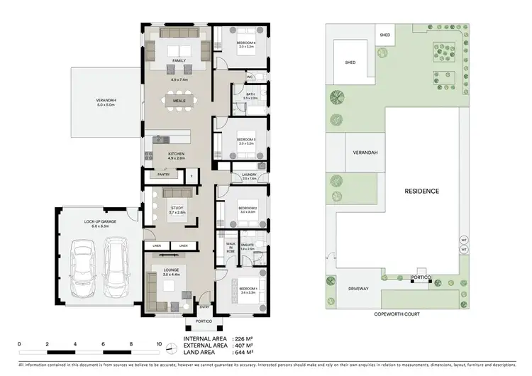 Floorplan of Homely house listing, 10 Copeworth Court, Alfredton VIC 3350