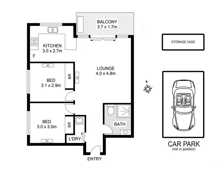 Floorplan of Homely apartment listing, 6/3 Wimport Street, Heidelberg VIC 3084