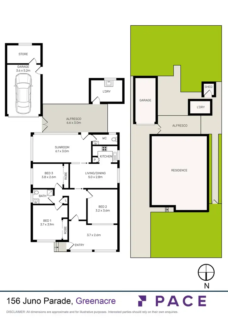 Floorplan of Homely house listing, 156 Juno Parade, Greenacre NSW 2190