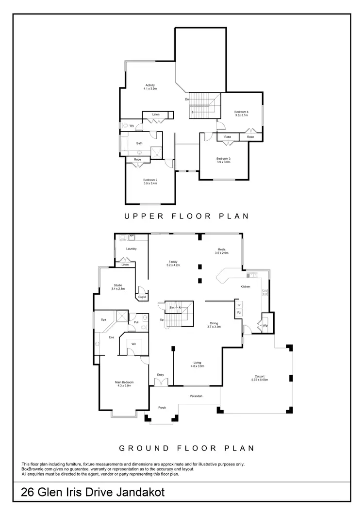 Floorplan of Homely house listing, 26 Glen Iris Drive, Jandakot WA 6164