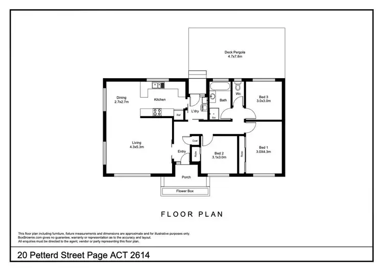 Floorplan of Homely house listing, 20 Petterd Street, Page ACT 2614